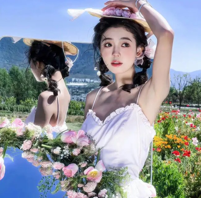 她背后的那双手